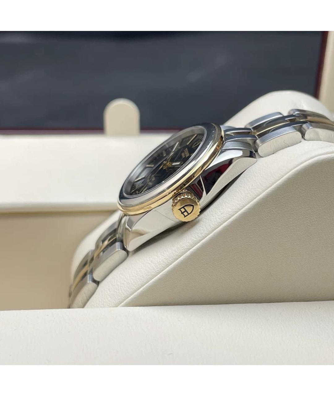 TUDOR Черные часы из желтого золота, фото 5