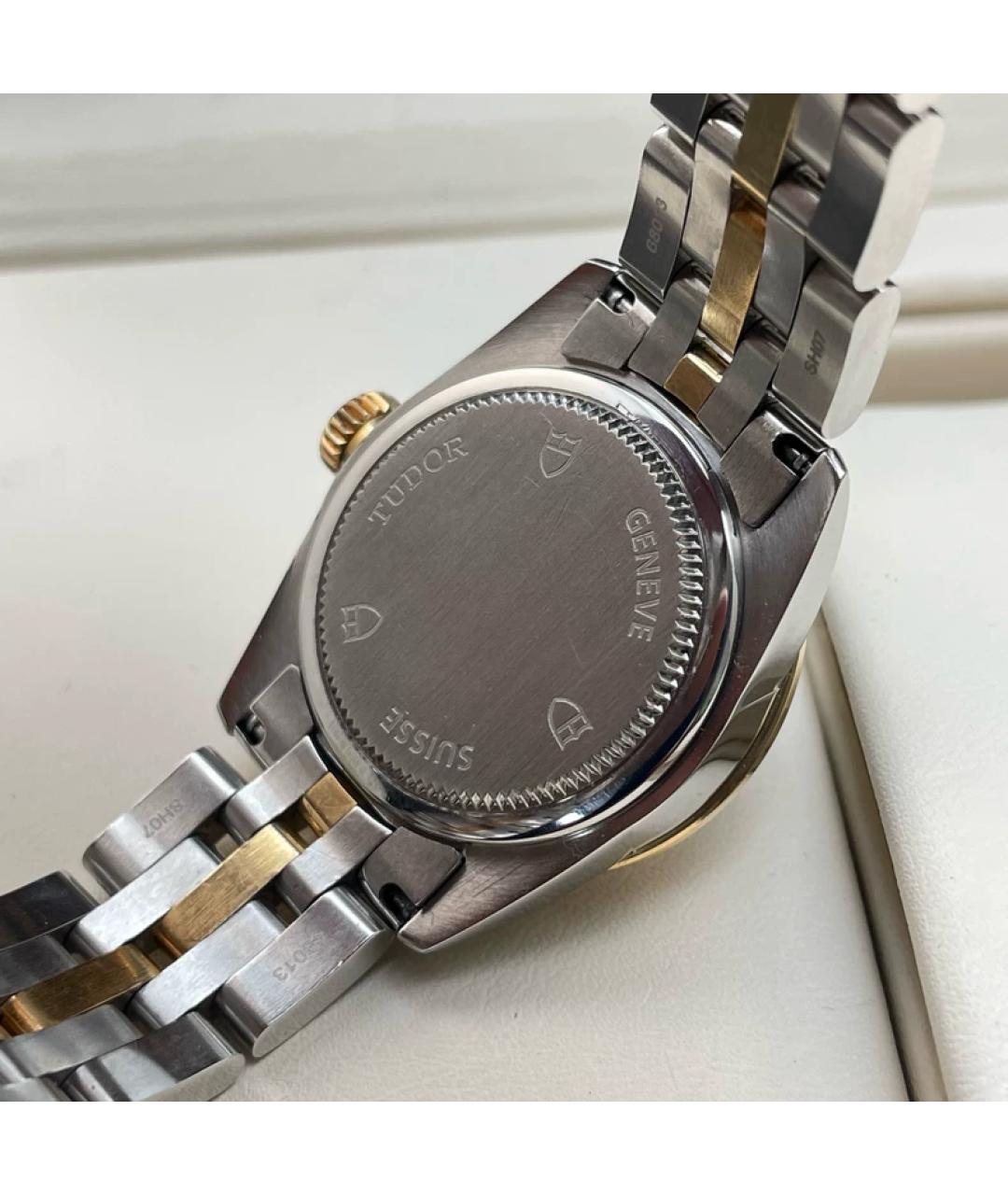 TUDOR Черные часы из желтого золота, фото 4