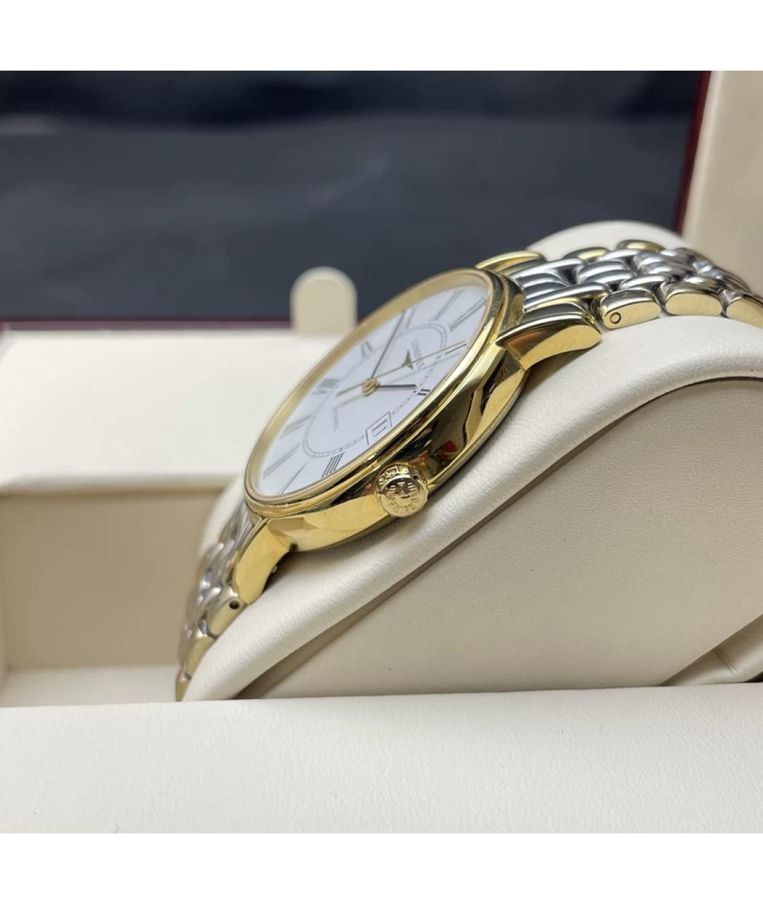 LONGINES Белые металлические часы, фото 5