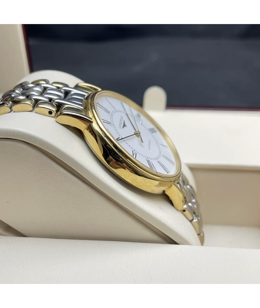 LONGINES Белые металлические часы, фото 6