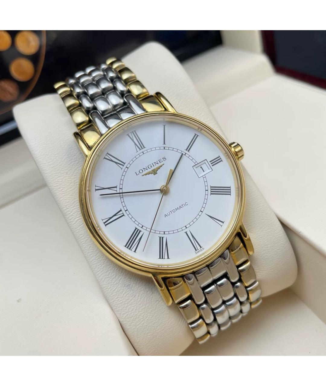 LONGINES Белые металлические часы, фото 3