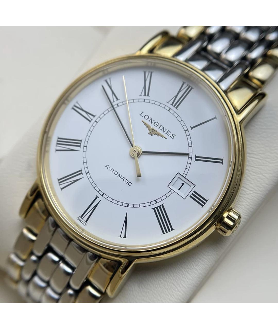 LONGINES Белые металлические часы, фото 2