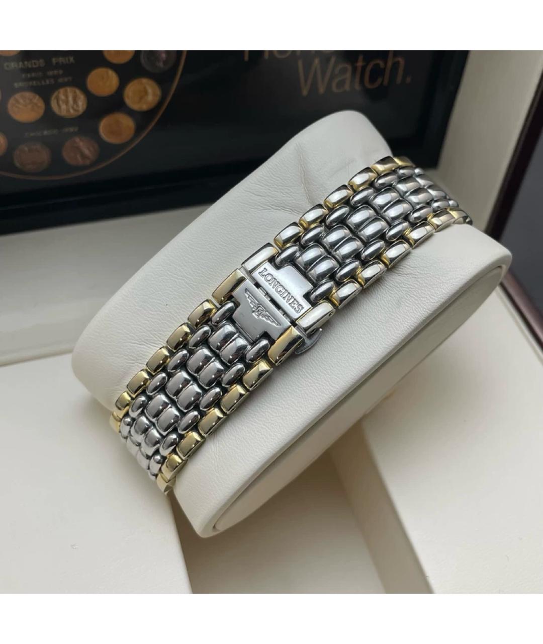 LONGINES Белые металлические часы, фото 7