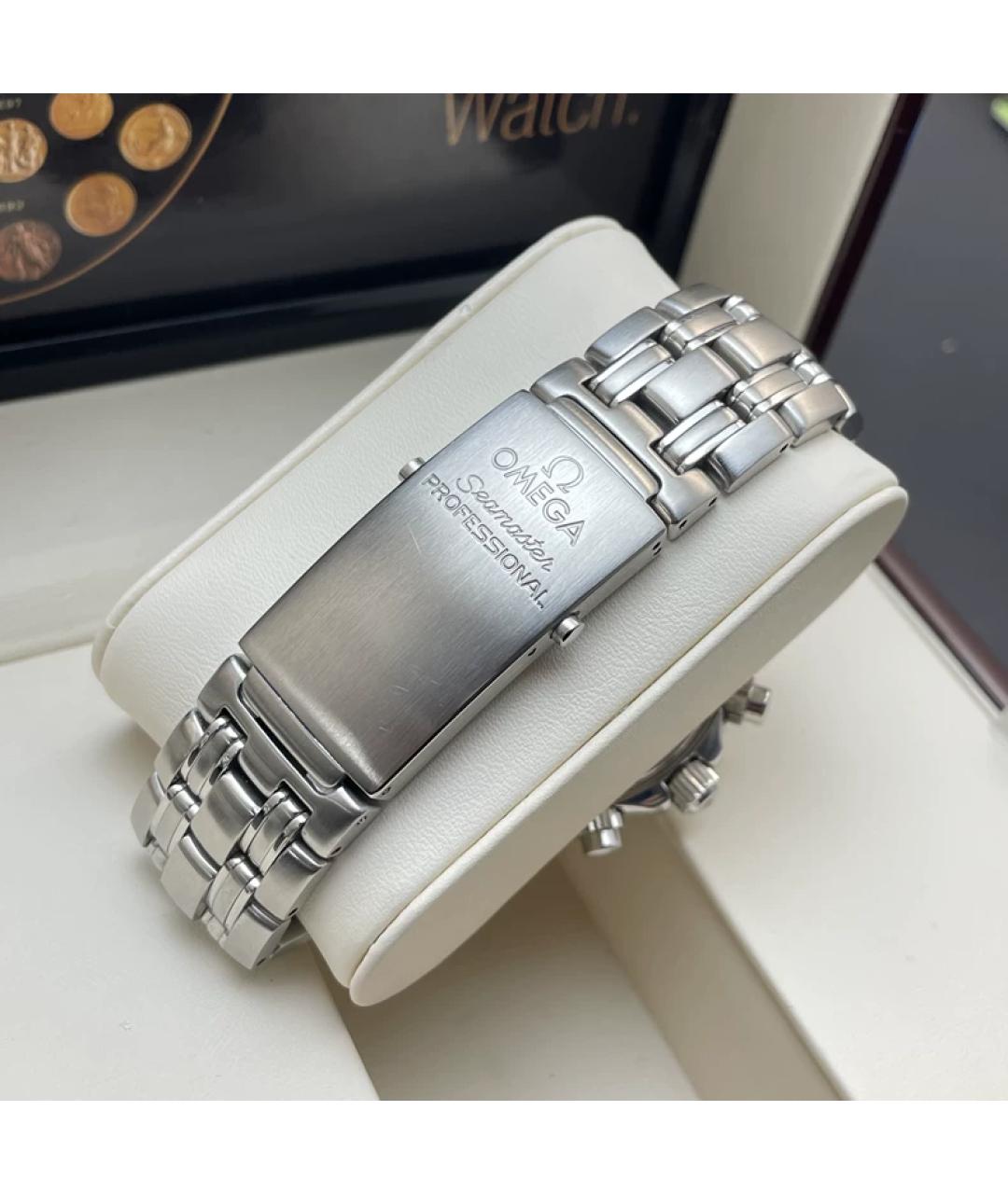 OMEGA Синие металлические часы, фото 7