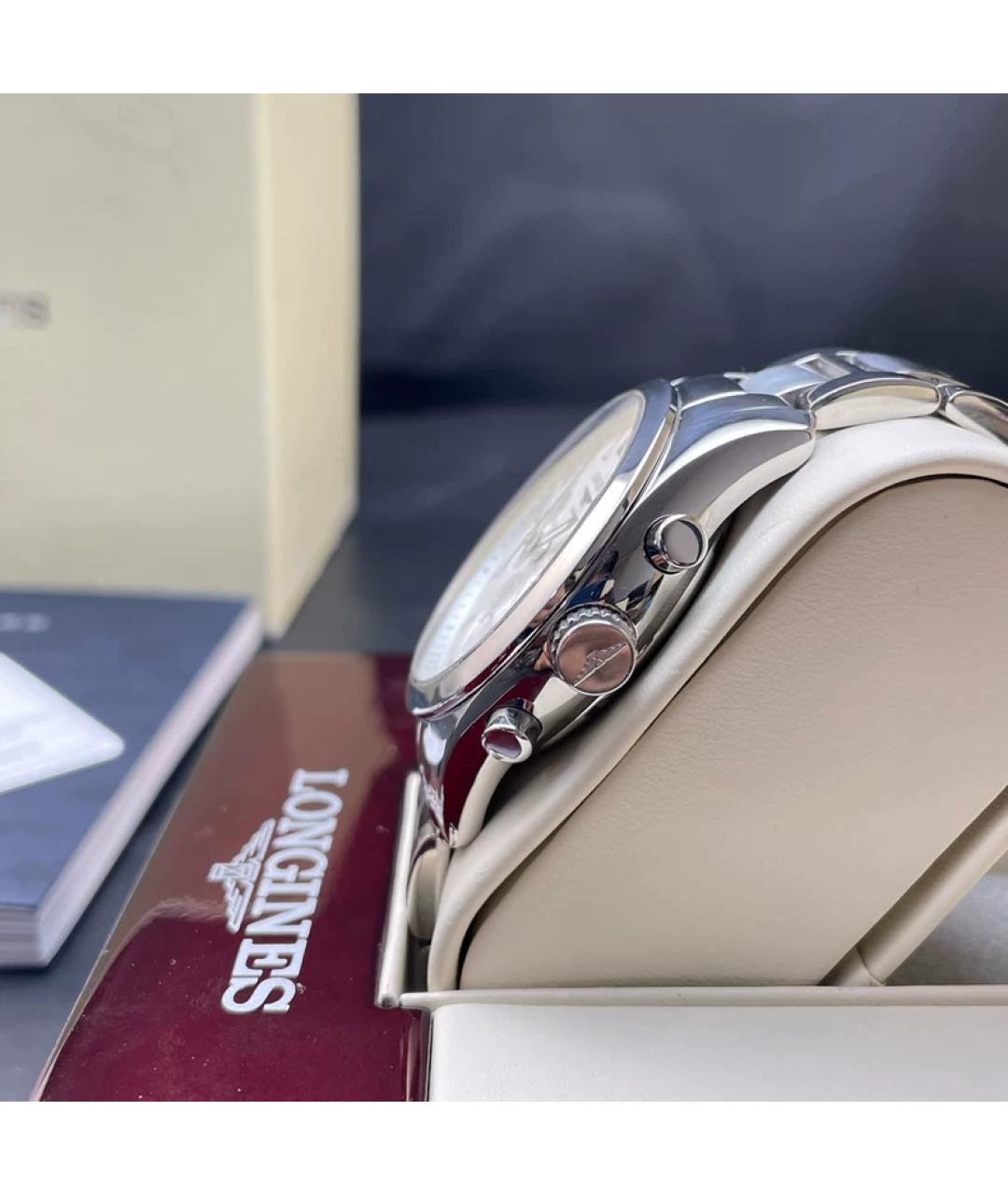 LONGINES Серебряные металлические часы, фото 5