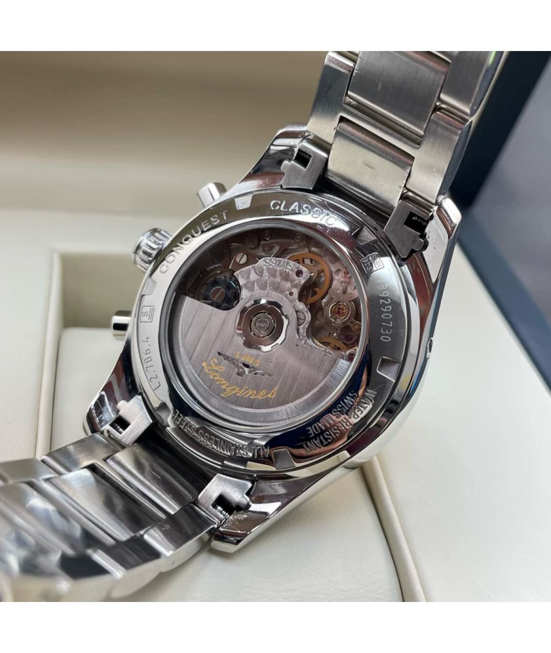 LONGINES Серебряные металлические часы, фото 4