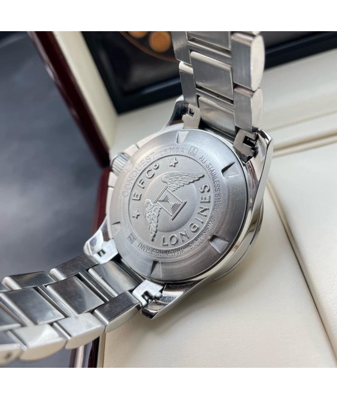 LONGINES Серебряные металлические часы, фото 4