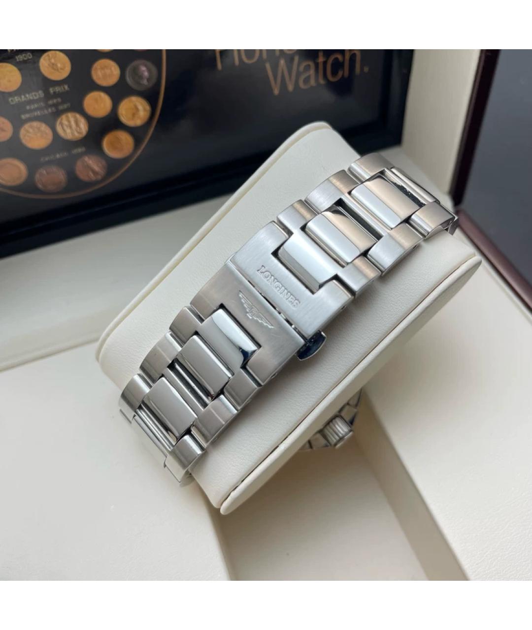 LONGINES Серебряные металлические часы, фото 7