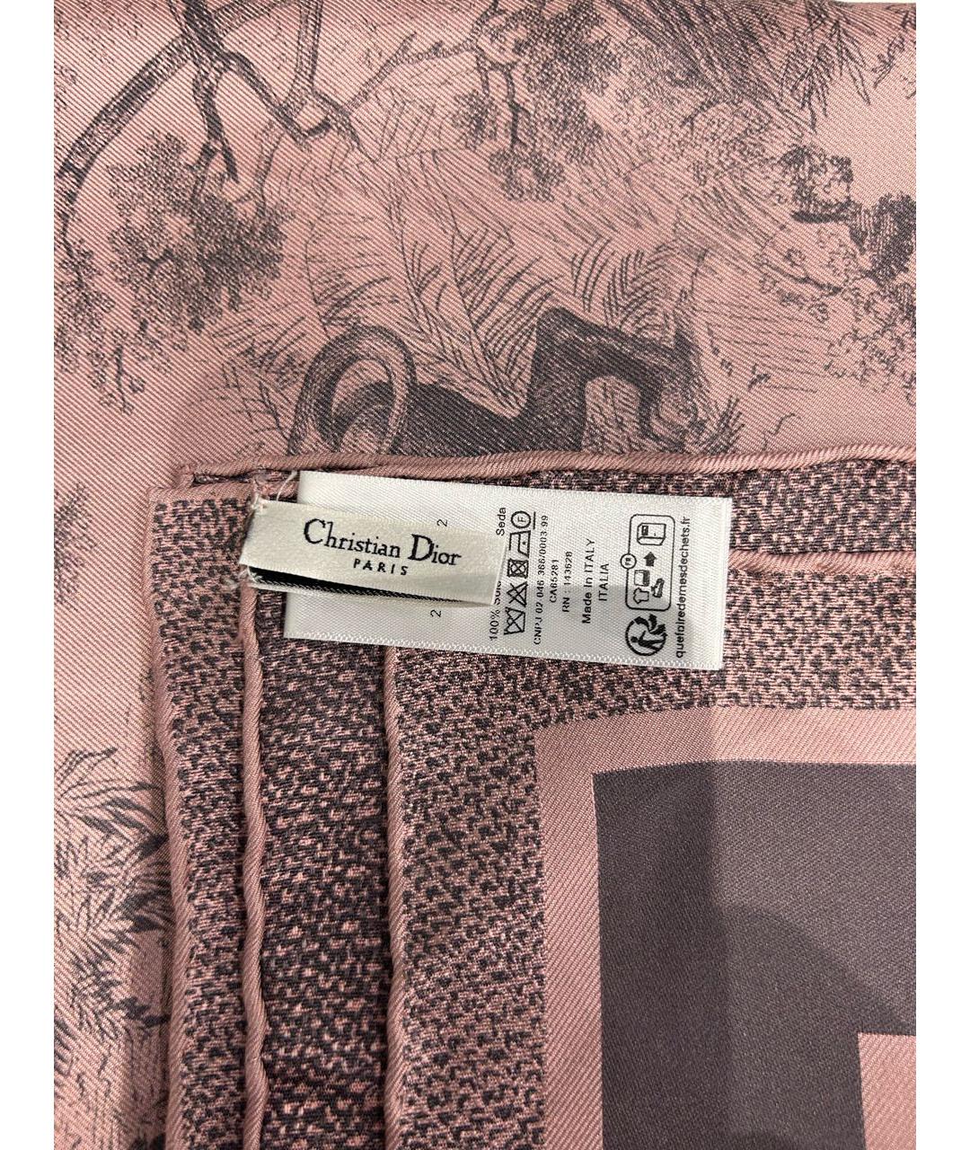 CHRISTIAN DIOR Мульти шелковый платок, фото 4