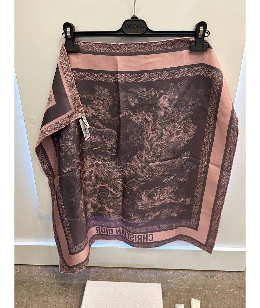 CHRISTIAN DIOR Мульти шелковый платок, фото 7