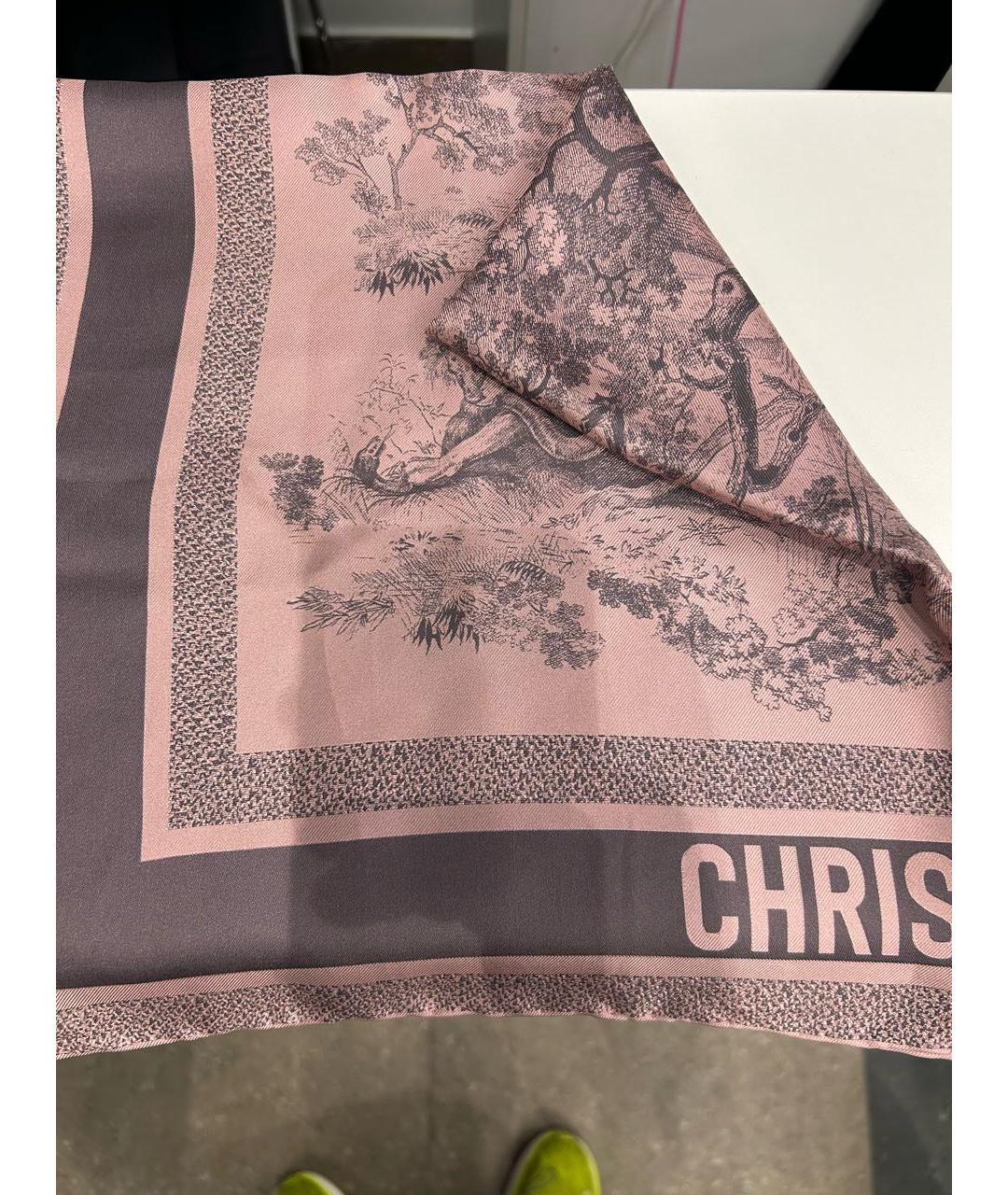 CHRISTIAN DIOR Мульти шелковый платок, фото 2