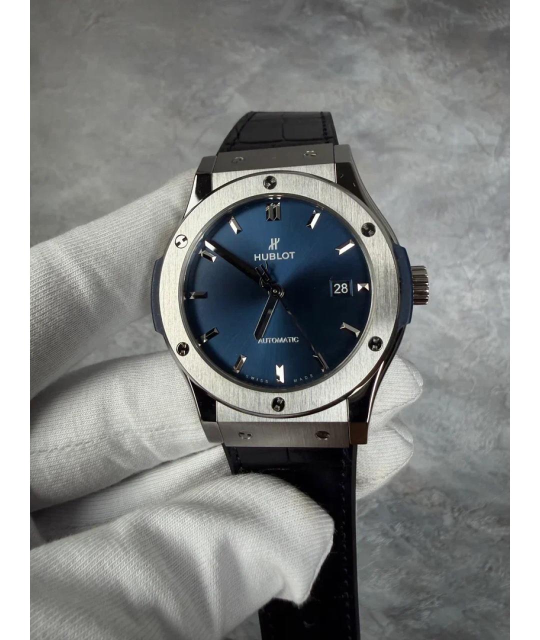 HUBLOT Синие металлические часы, фото 3