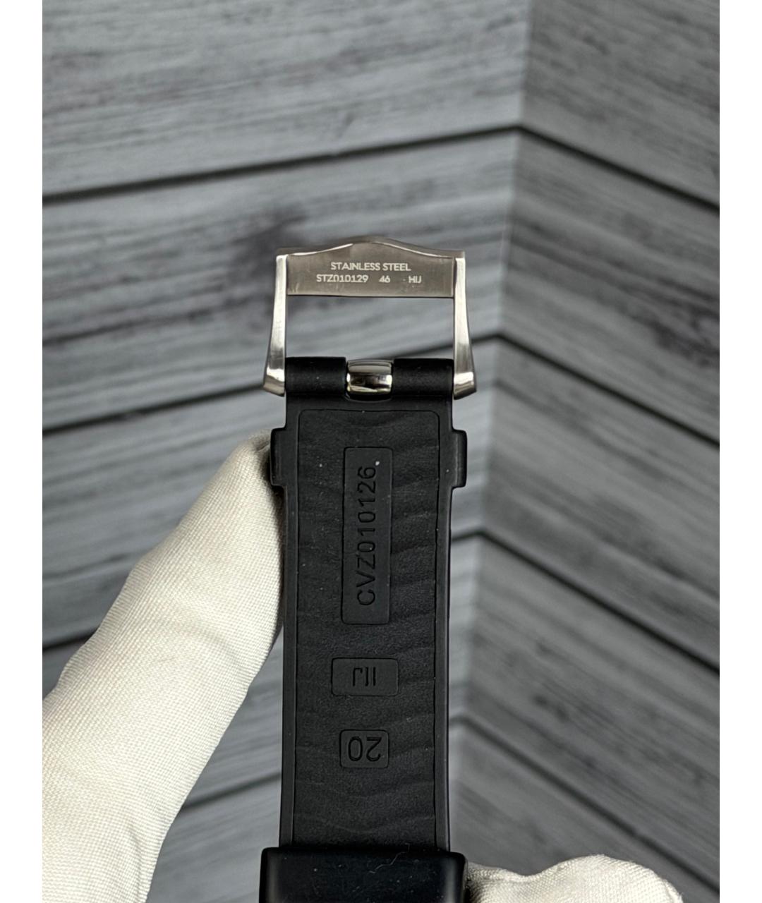 OMEGA Черные часы, фото 9