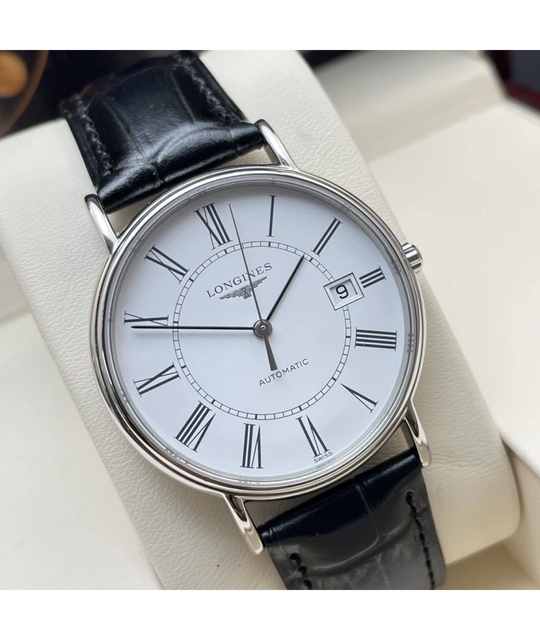 LONGINES Белые металлические часы, фото 3