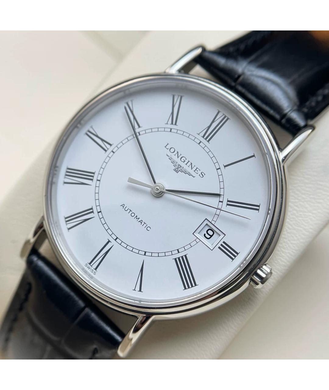 LONGINES Белые металлические часы, фото 2