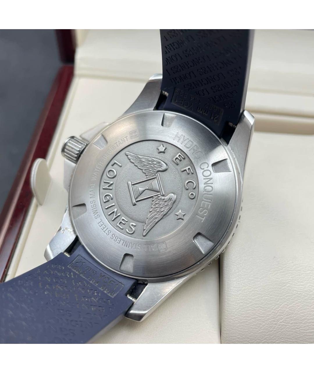 LONGINES Синие металлические часы, фото 4