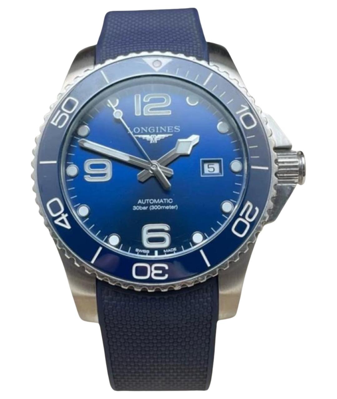 LONGINES Синие металлические часы, фото 1