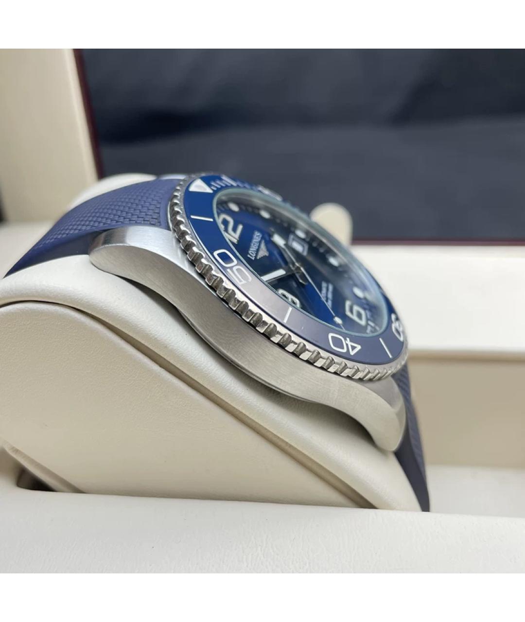 LONGINES Синие металлические часы, фото 6