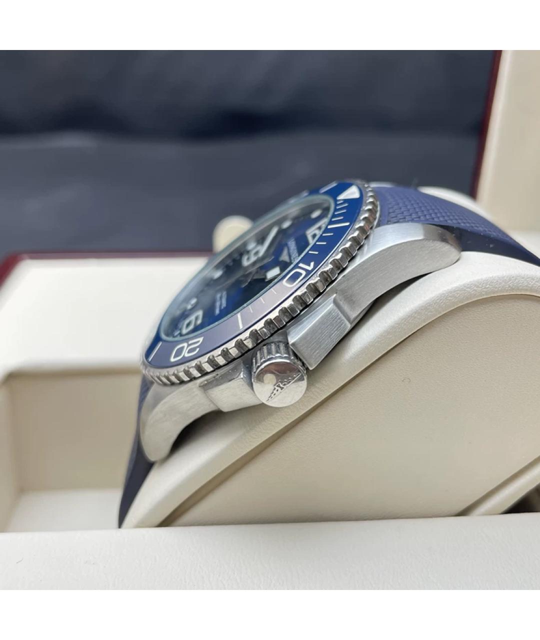 LONGINES Синие металлические часы, фото 5