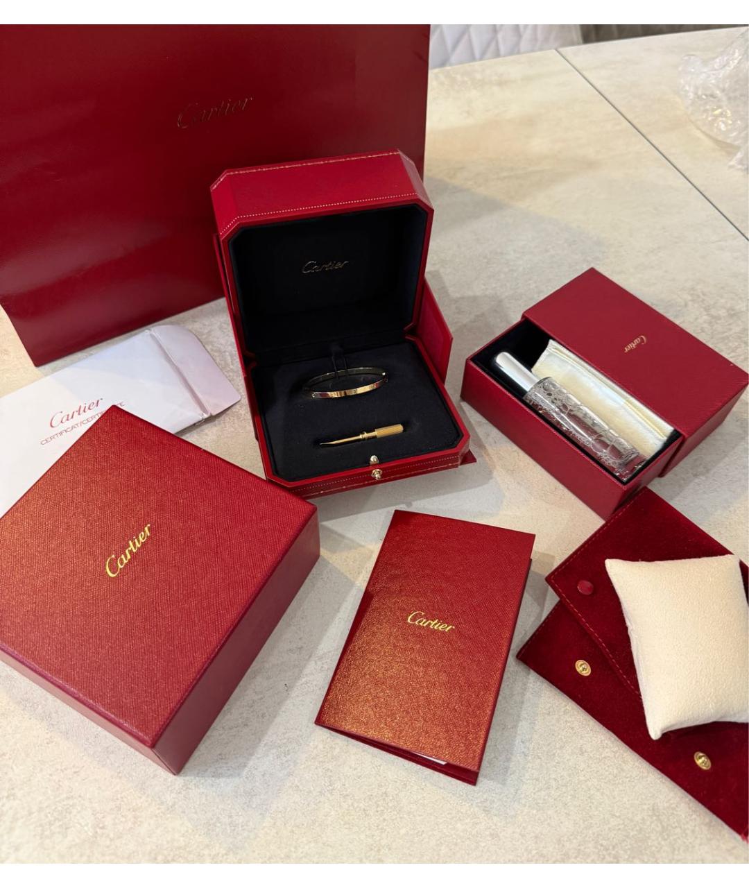 CARTIER Золотой браслет из желтого золота, фото 2