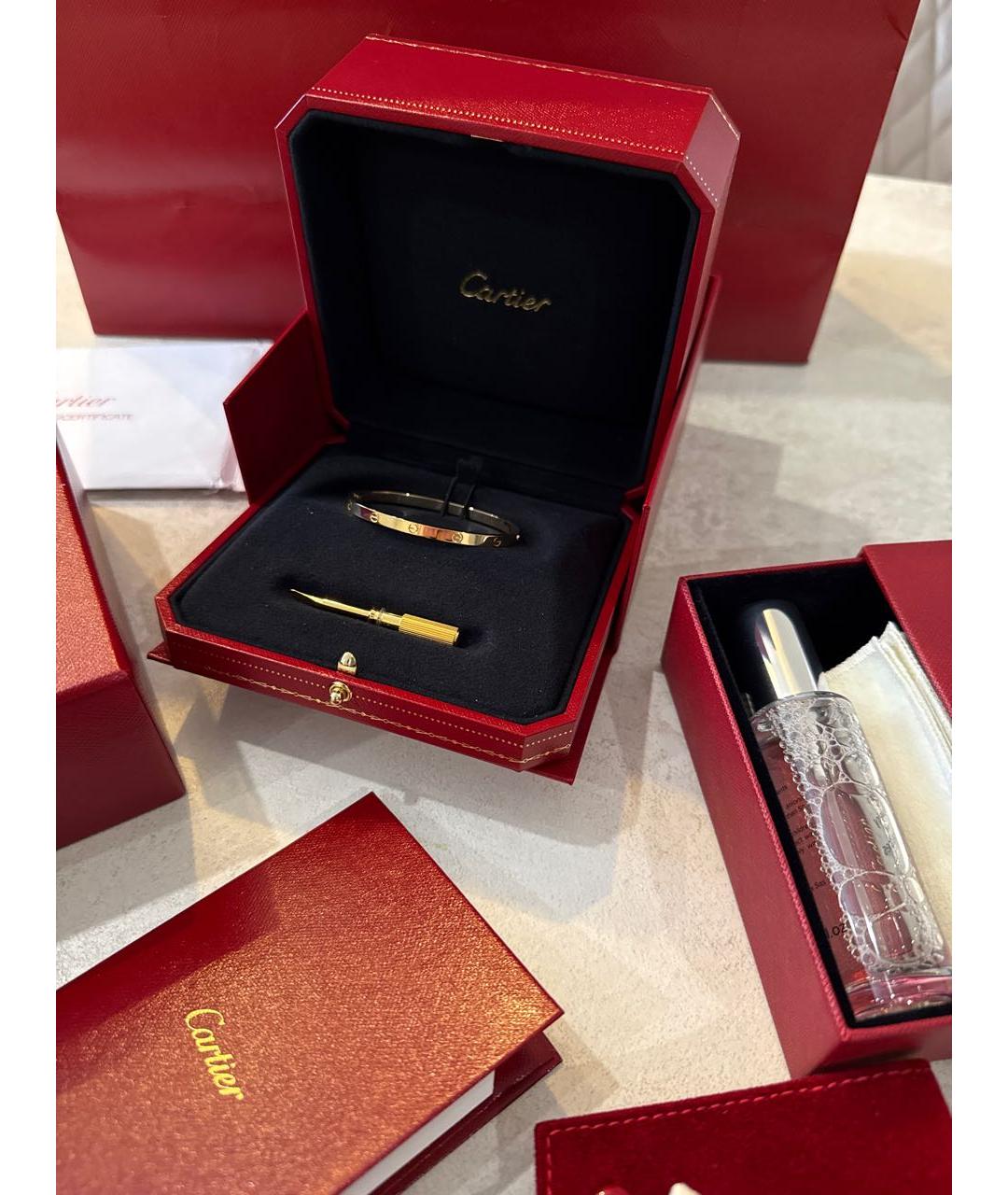 CARTIER Золотой браслет из желтого золота, фото 5