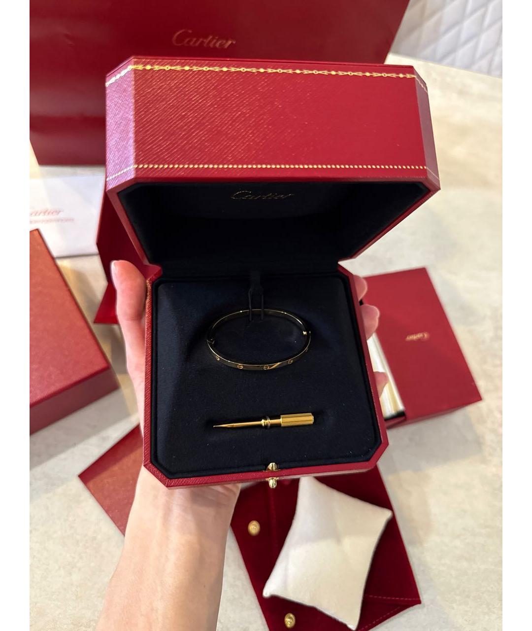 CARTIER Золотой браслет из желтого золота, фото 4