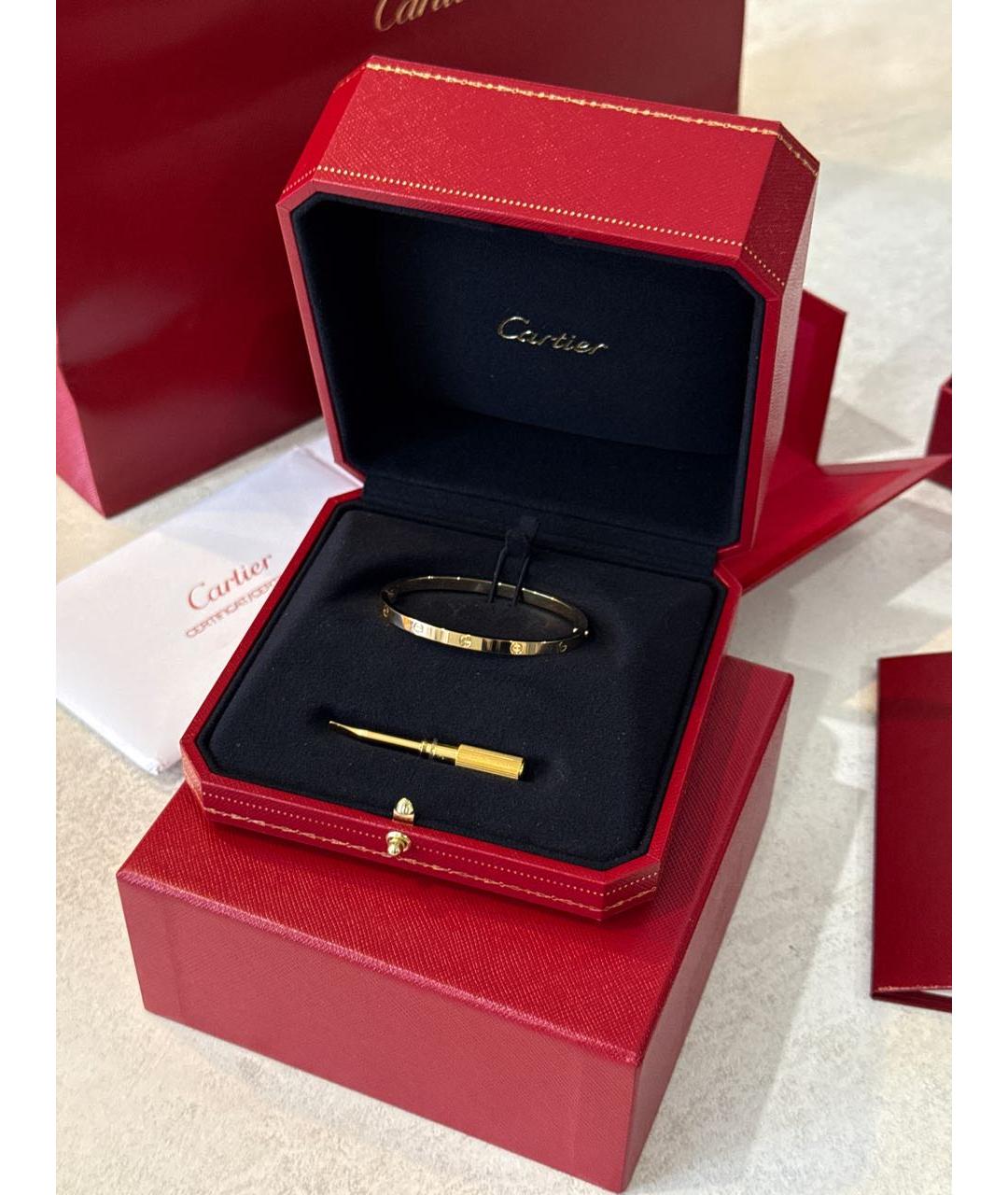 CARTIER Золотой браслет из желтого золота, фото 3