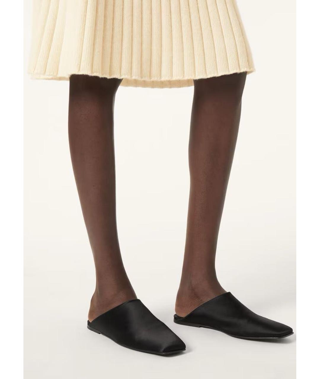 LORO PIANA Черные мюли, фото 5