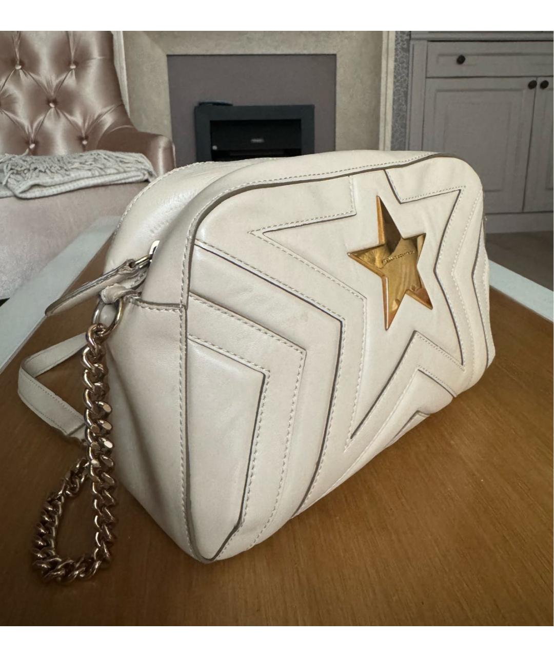 STELLA MCCARTNEY Бежевая сумка через плечо из искусственной кожи, фото 2