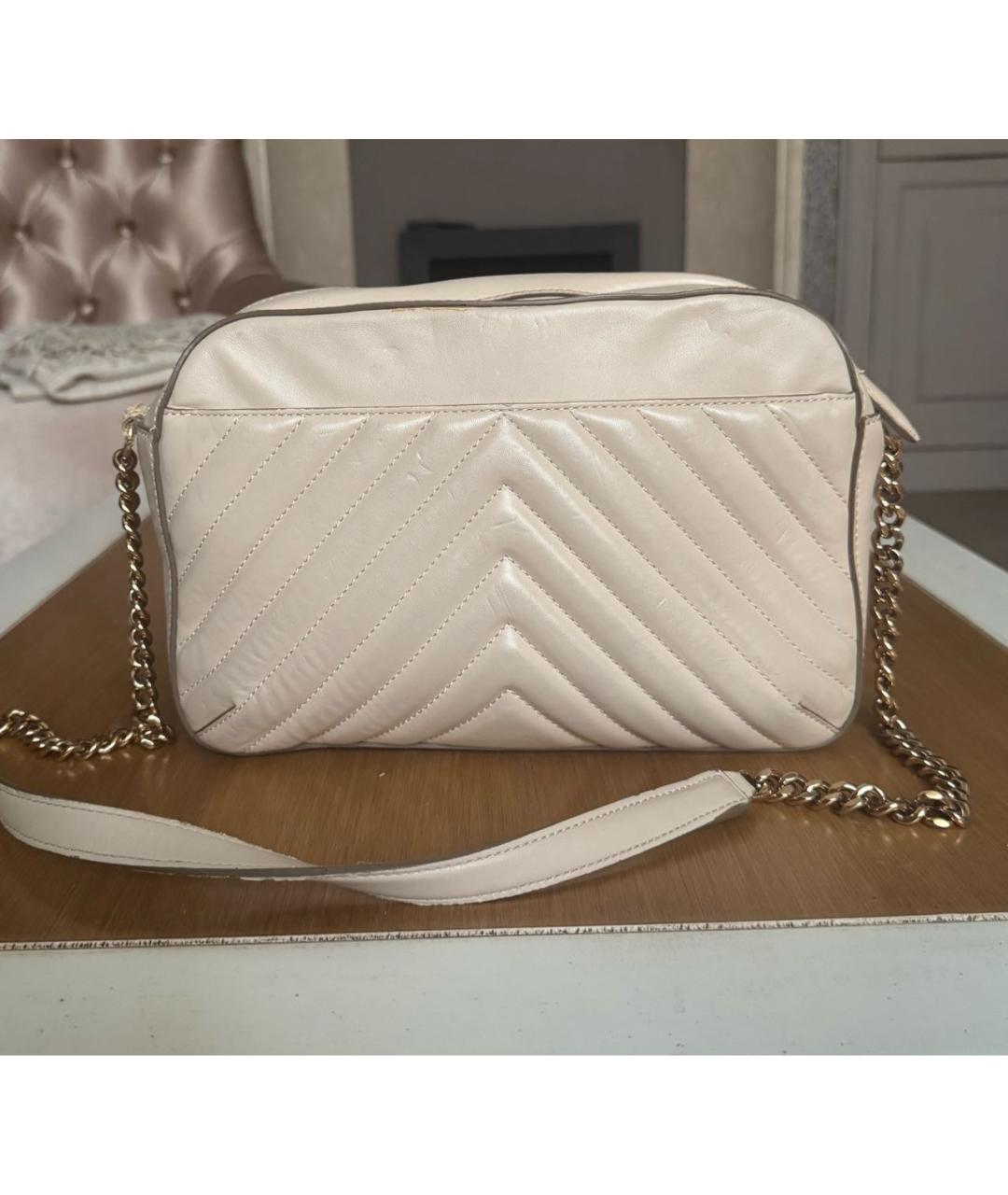 STELLA MCCARTNEY Бежевая сумка через плечо из искусственной кожи, фото 3