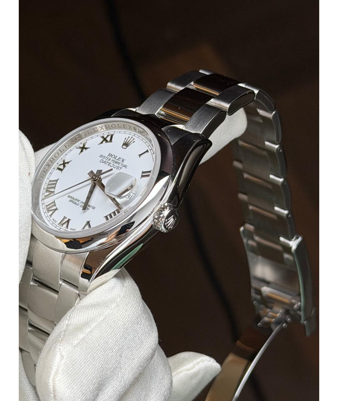 ROLEX Белые часы, фото 5