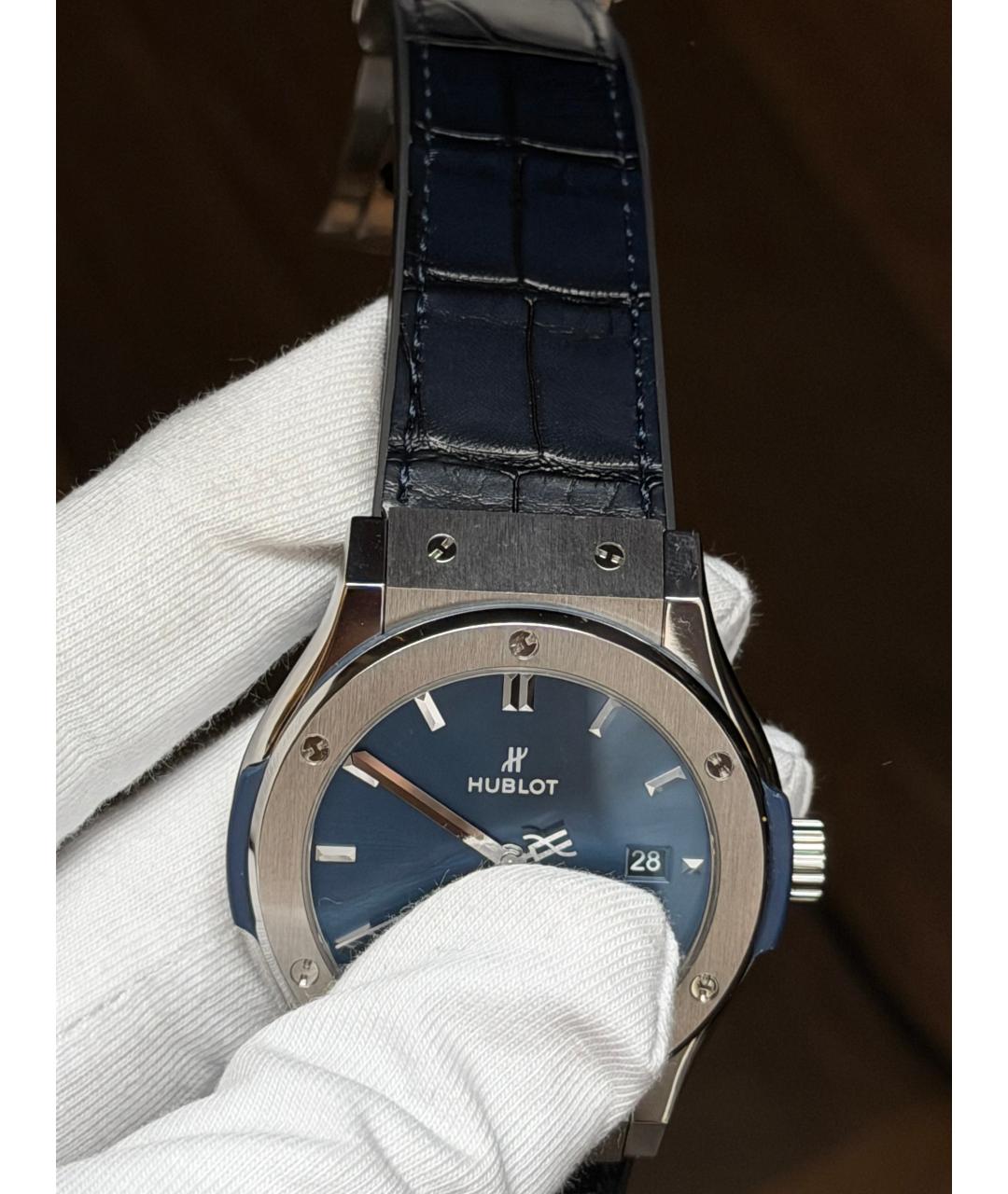 HUBLOT Темно-синие часы, фото 6