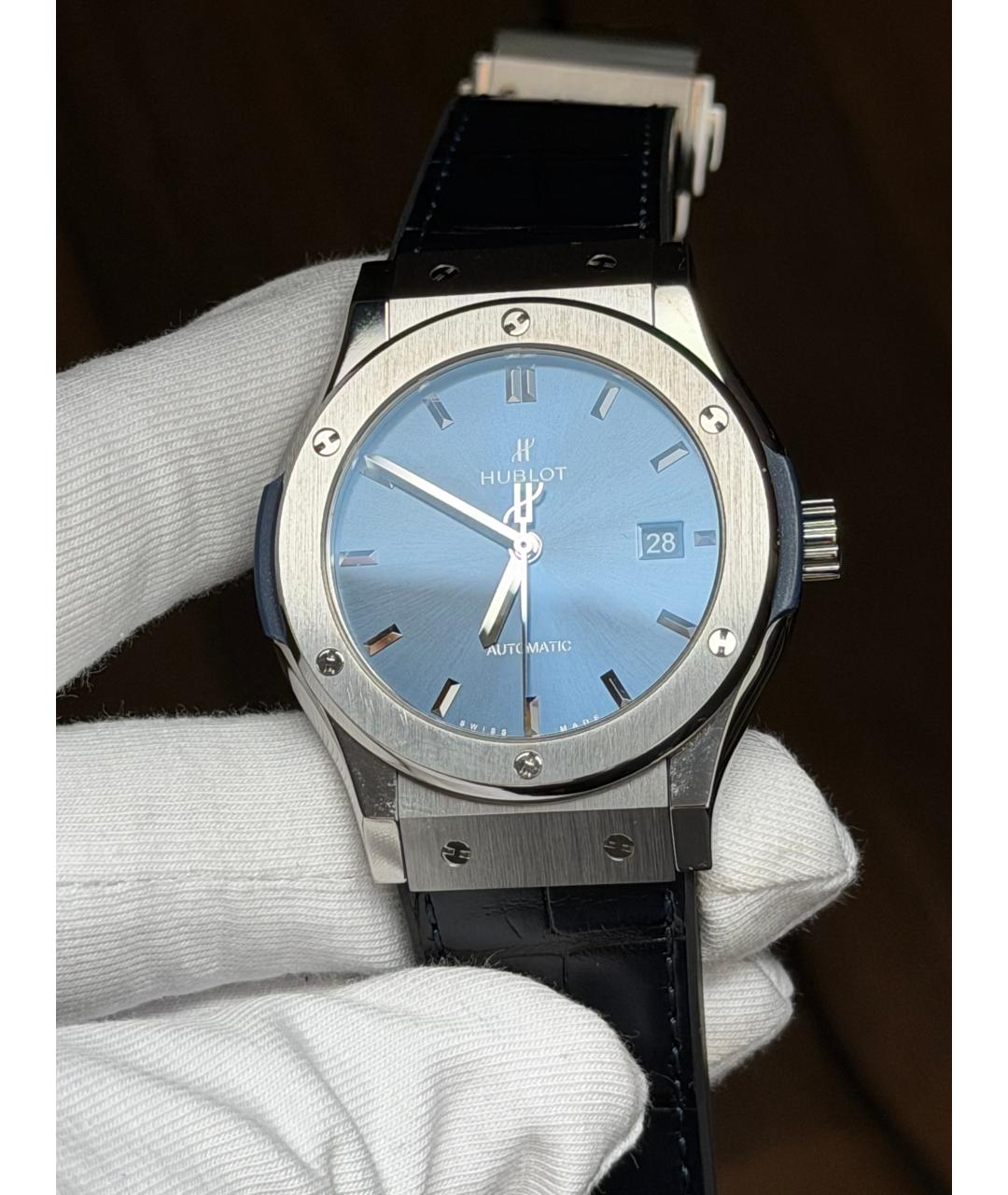 HUBLOT Темно-синие часы, фото 3