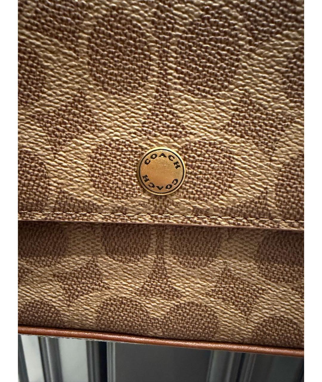 COACH Бежевая сумка через плечо, фото 2