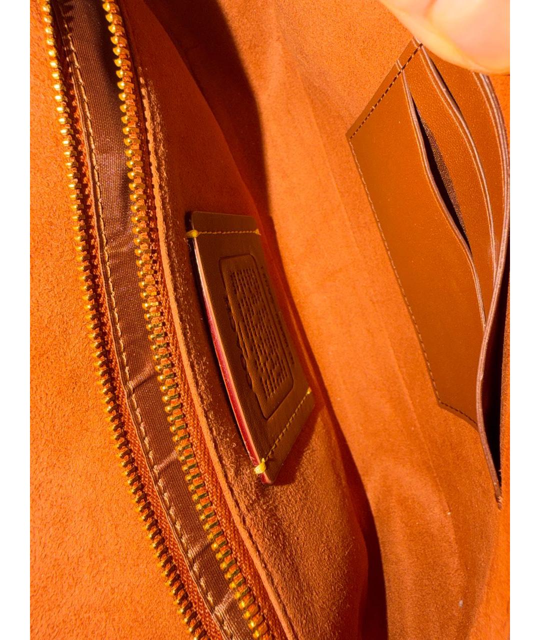 COACH Бежевая сумка через плечо, фото 4