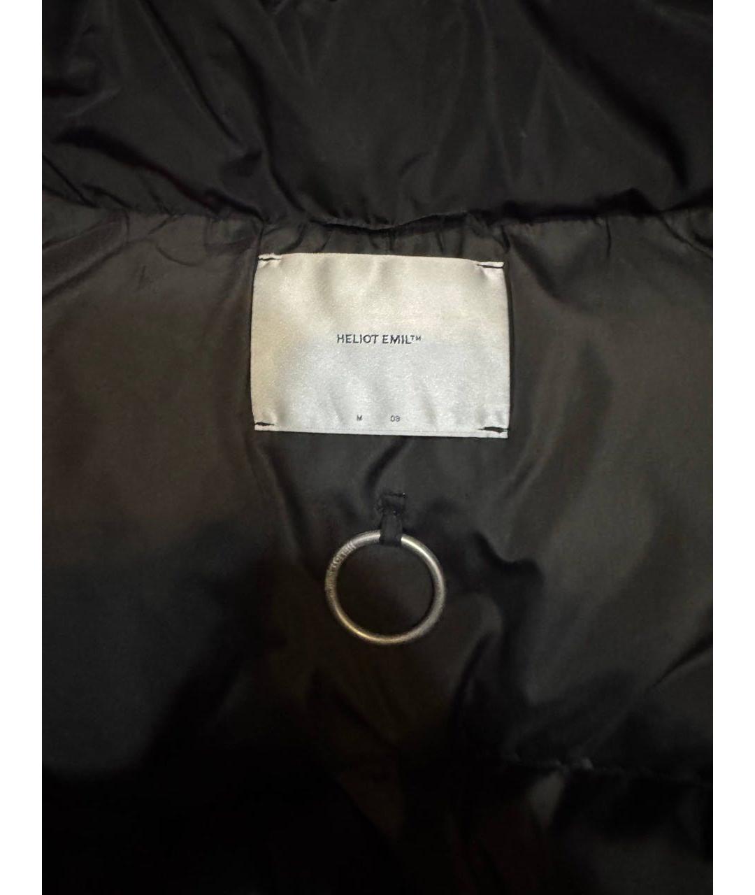 HELIOT EMIL Черный полиэстеровый пуховик, фото 3