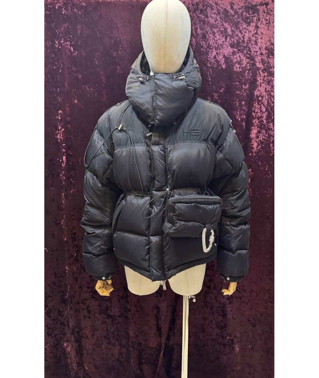 HELIOT EMIL Черный полиэстеровый пуховик, фото 6