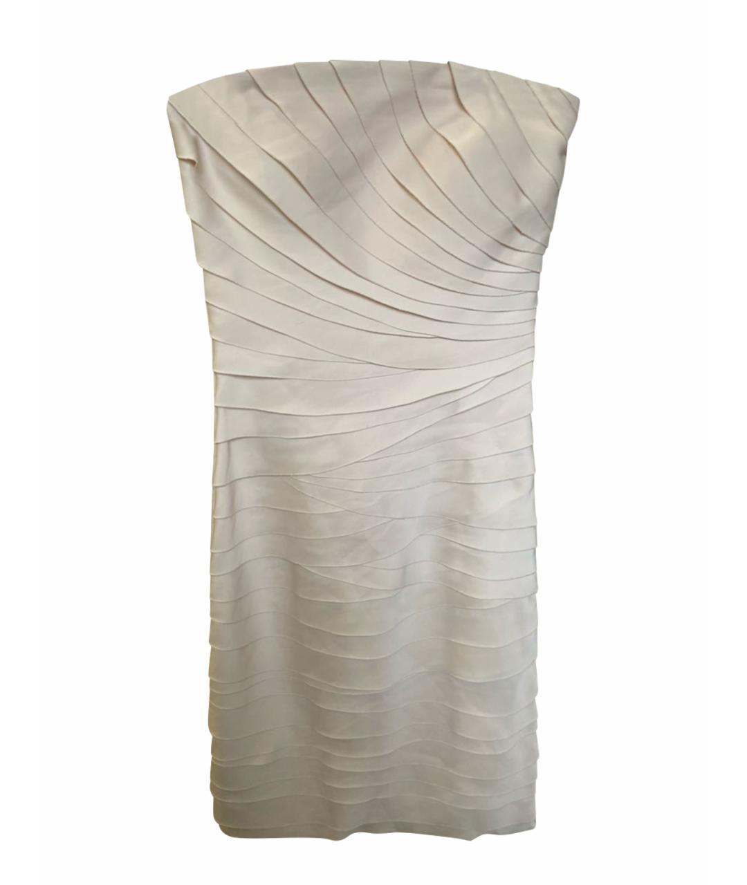 BLUGIRL Бежевое коктейльное платье, фото 1