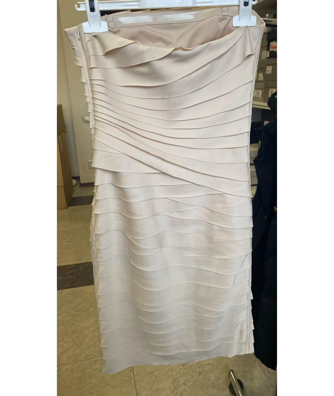 BLUGIRL Бежевое коктейльное платье, фото 2