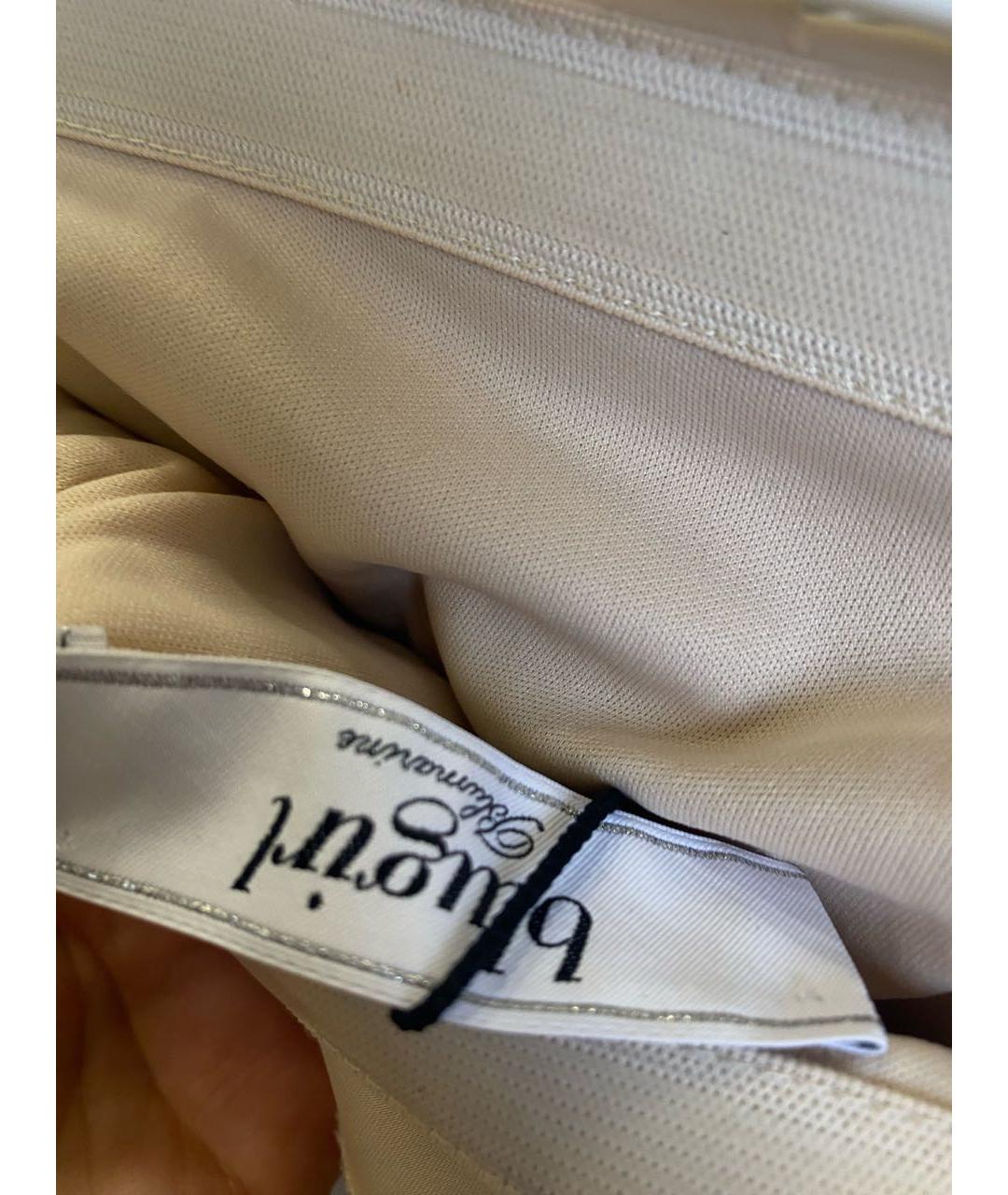 BLUGIRL Бежевое коктейльное платье, фото 4