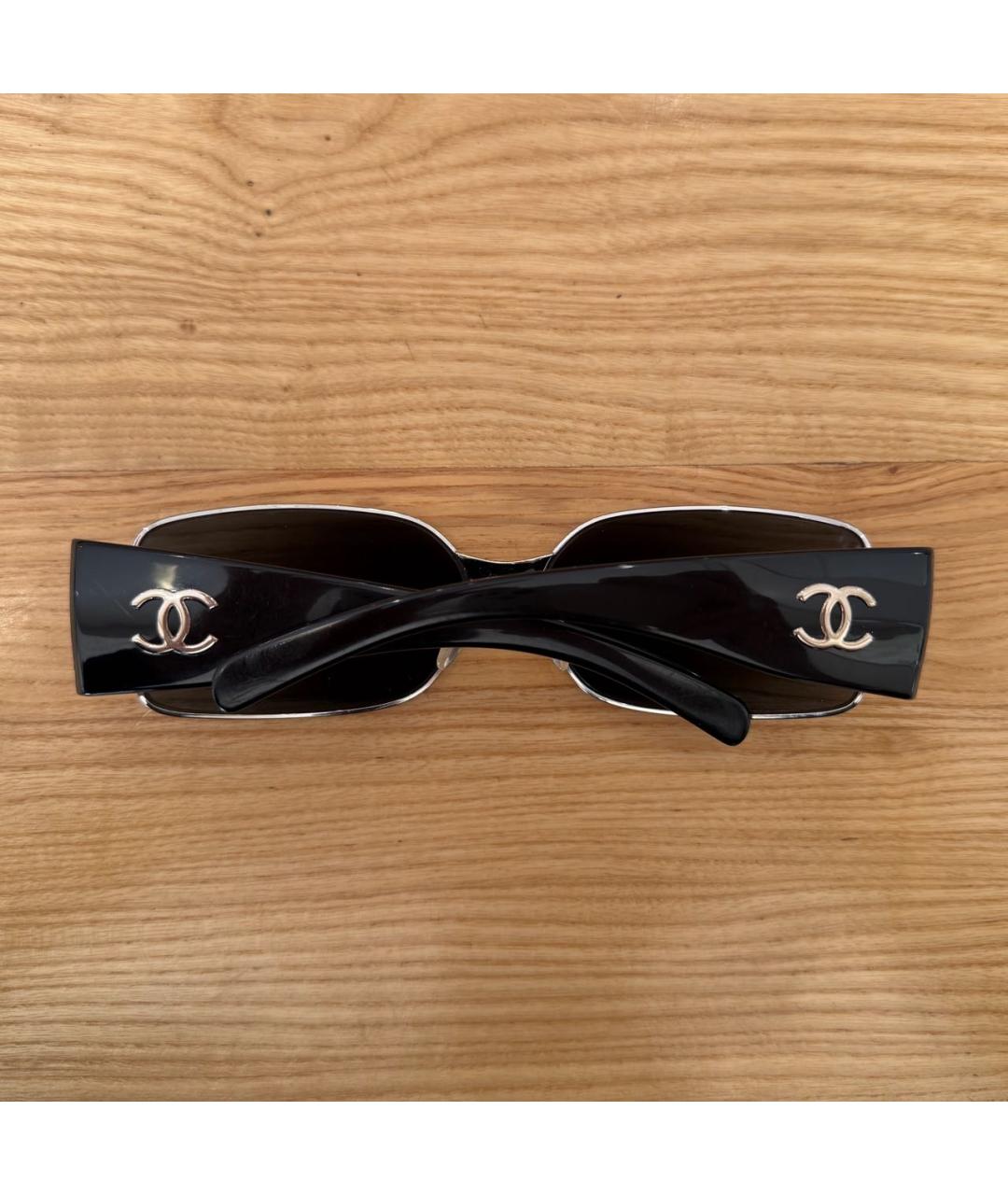 CHANEL Черные пластиковые солнцезащитные очки, фото 2