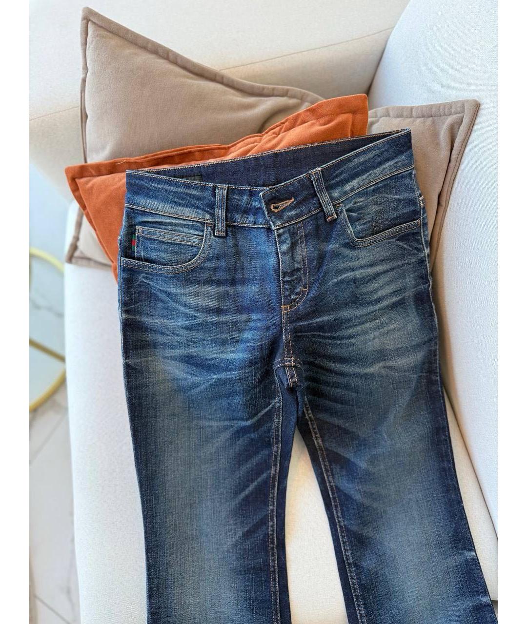 GUCCI Джинсы клеш, фото 4