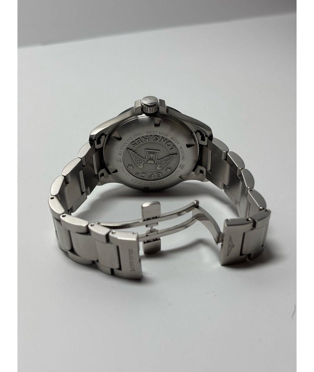 LONGINES Серые стальные часы, фото 3