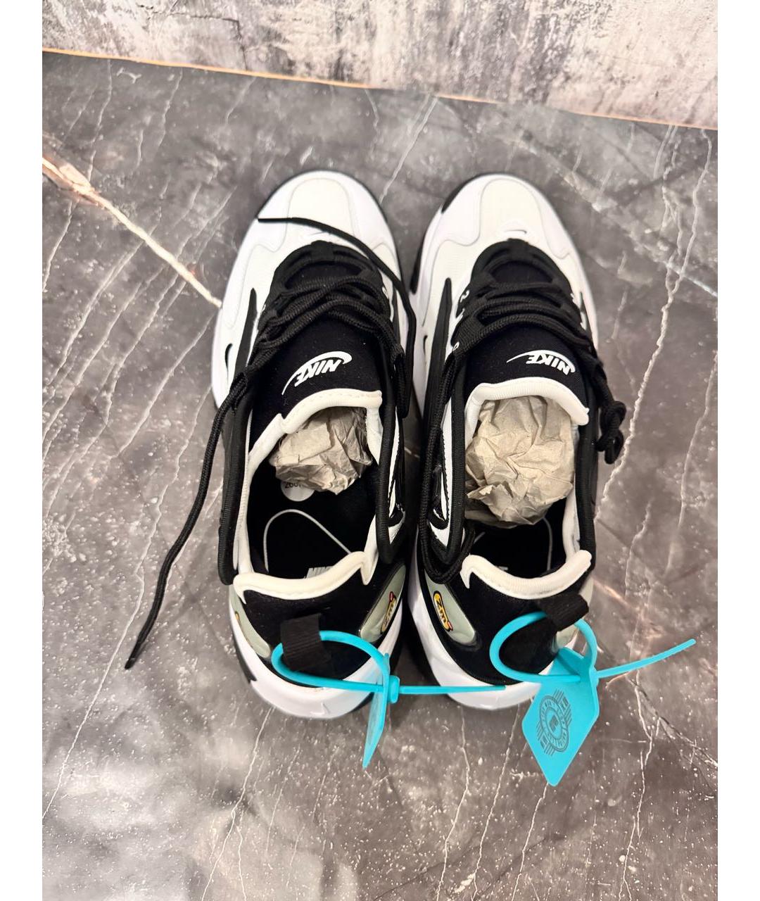 NIKE Белые кожаные низкие кроссовки / кеды, фото 3