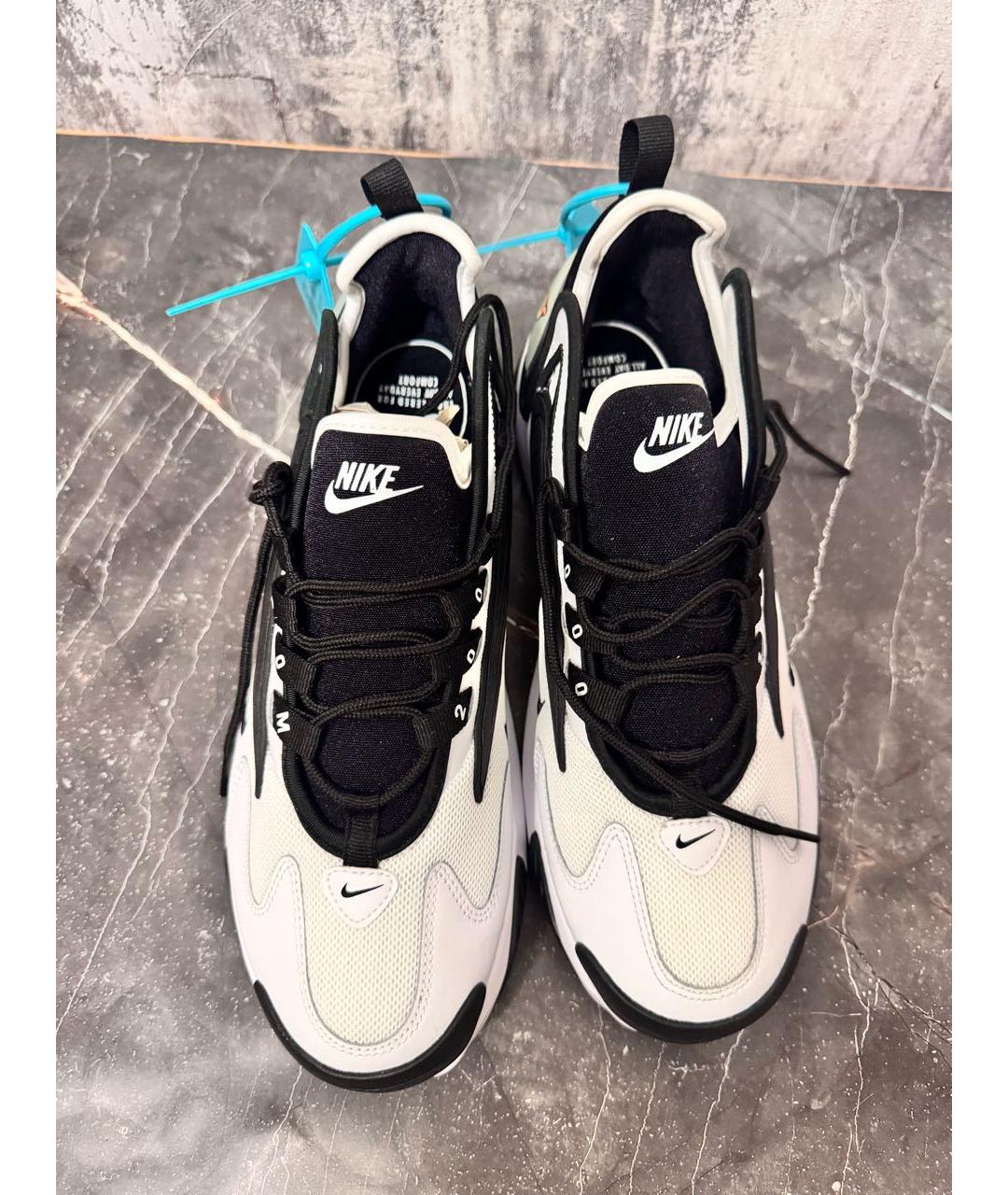 NIKE Белые кожаные низкие кроссовки / кеды, фото 2