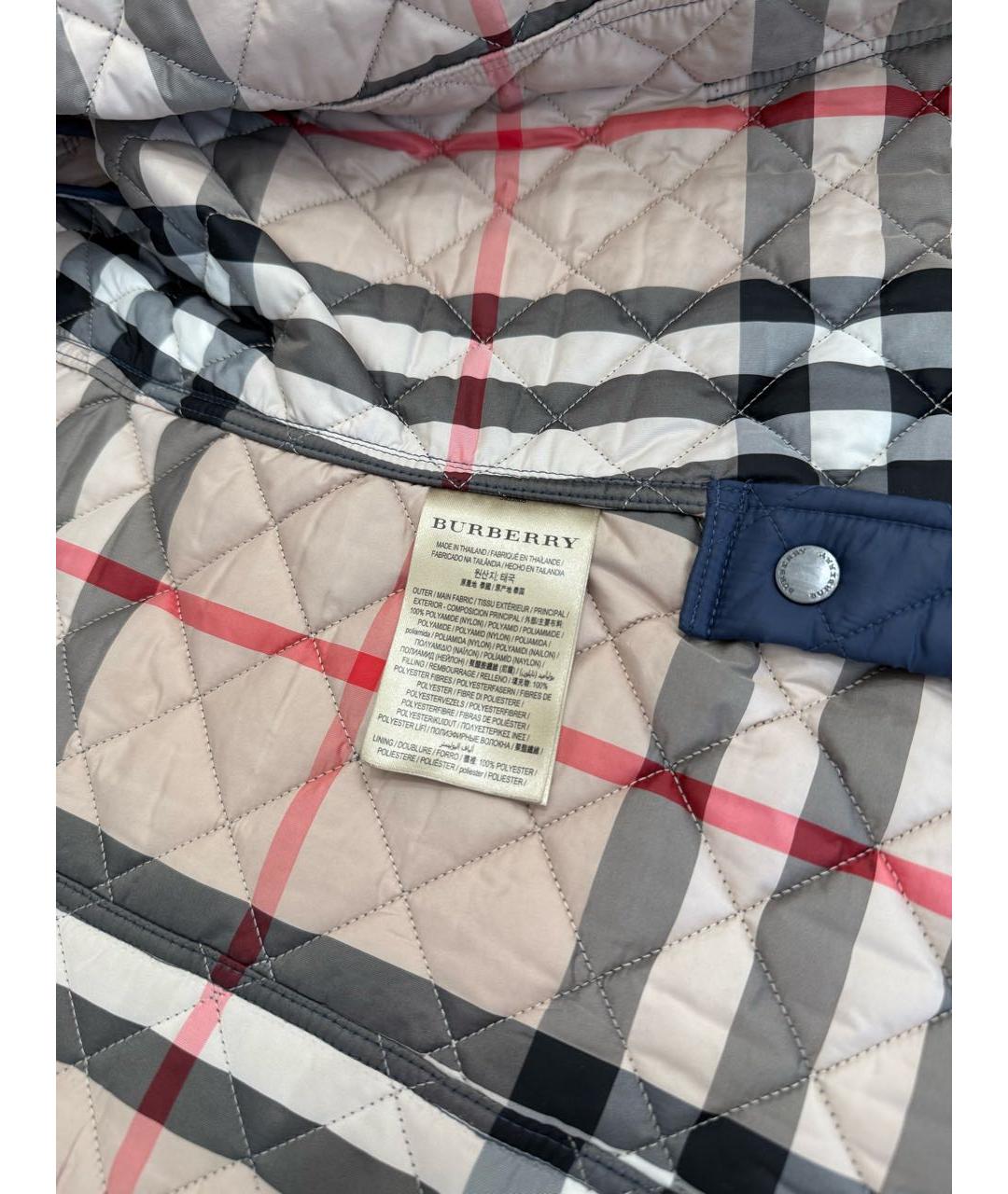 BURBERRY Темно-синяя куртка, фото 3