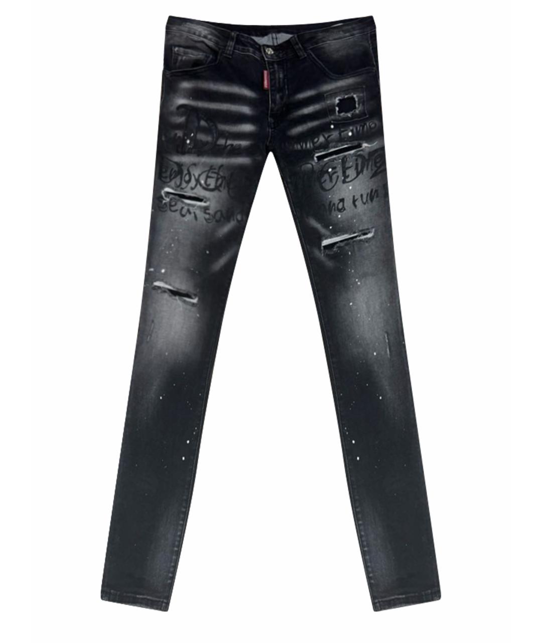 DSQUARED2 Антрацитовые джинсы скинни, фото 1