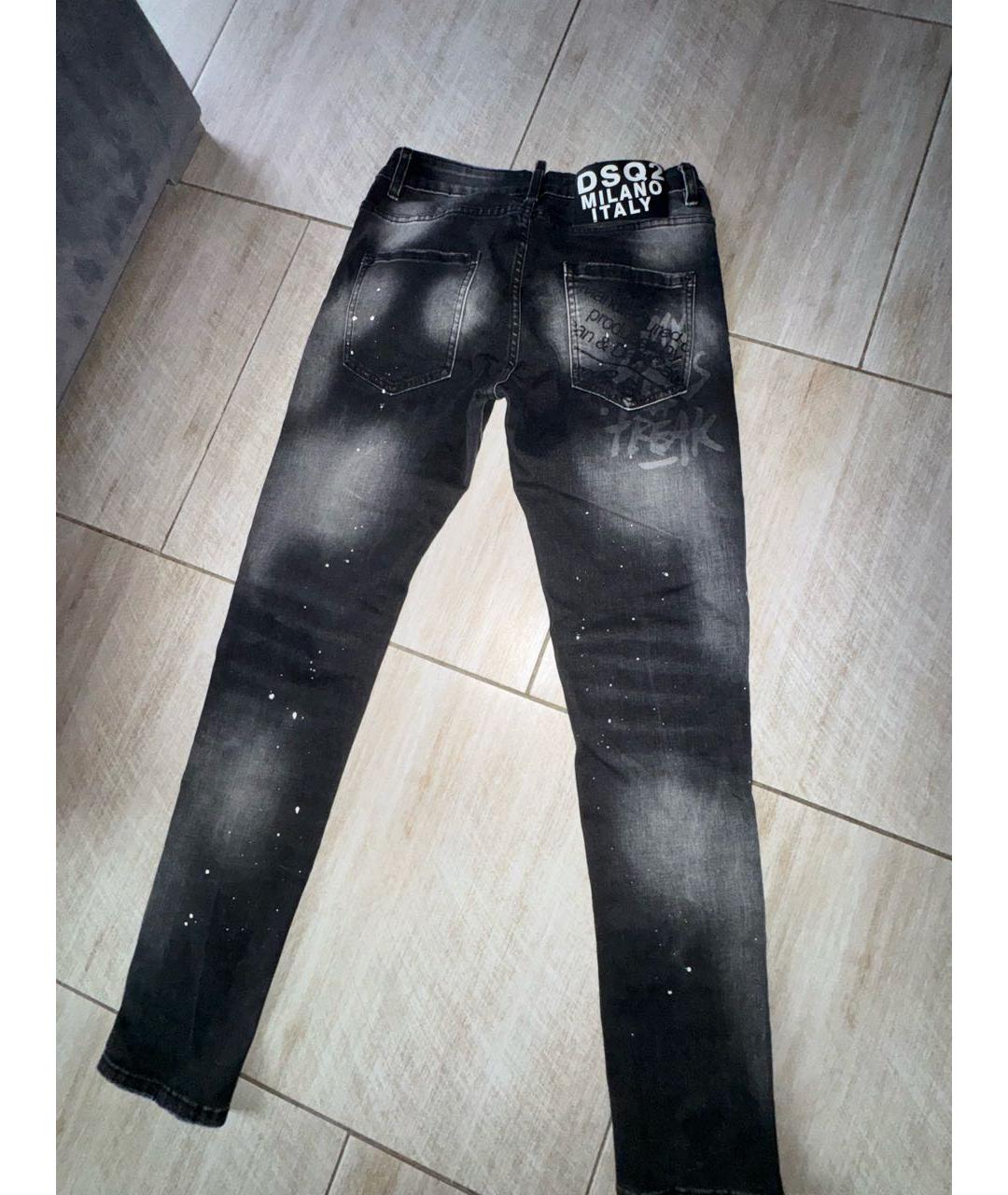 DSQUARED2 Антрацитовые джинсы скинни, фото 2