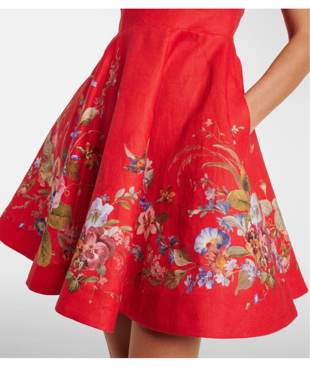 ZIMMERMANN Красное коктейльное платье, фото 5