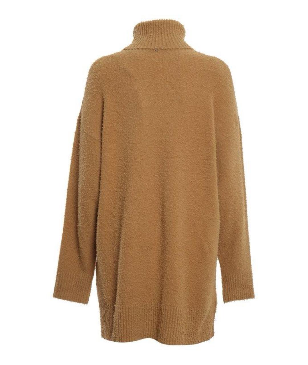 SPORTMAX Бежевое шерстяное повседневное платье, фото 2